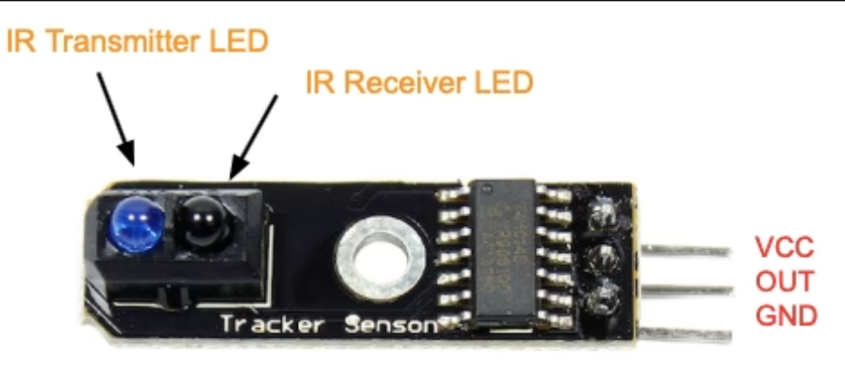 TCRT5000 Infrared Sensor Pinout Diagram